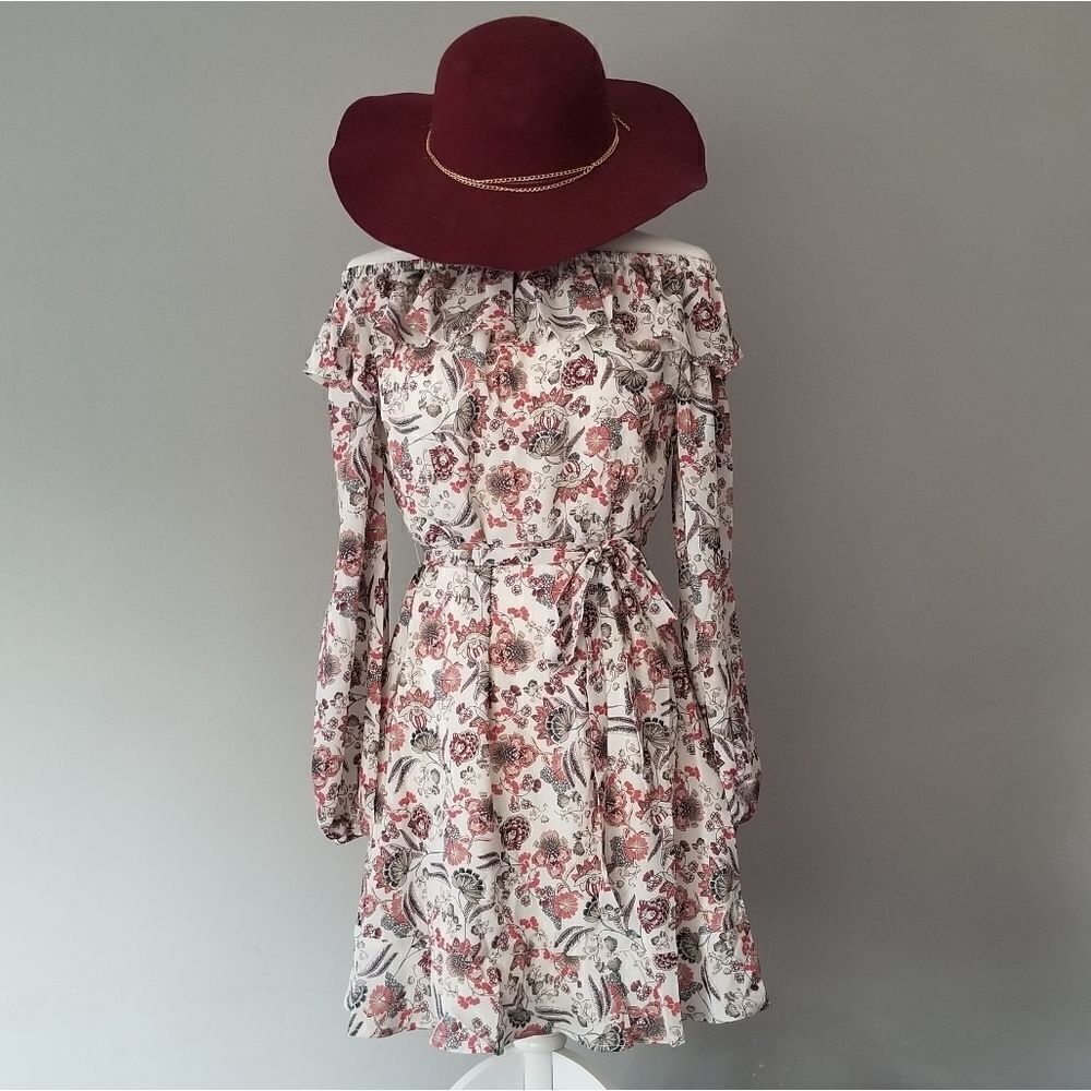 Esley floral off the shoulder dress